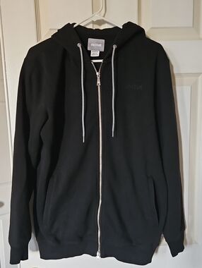 asicstiger Black Full-Zip Hooded Sweatshirt